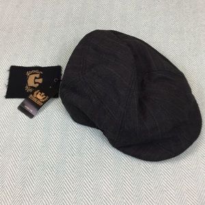 NWT Goorin Bros. Rain Cap in Black Pinstripe
